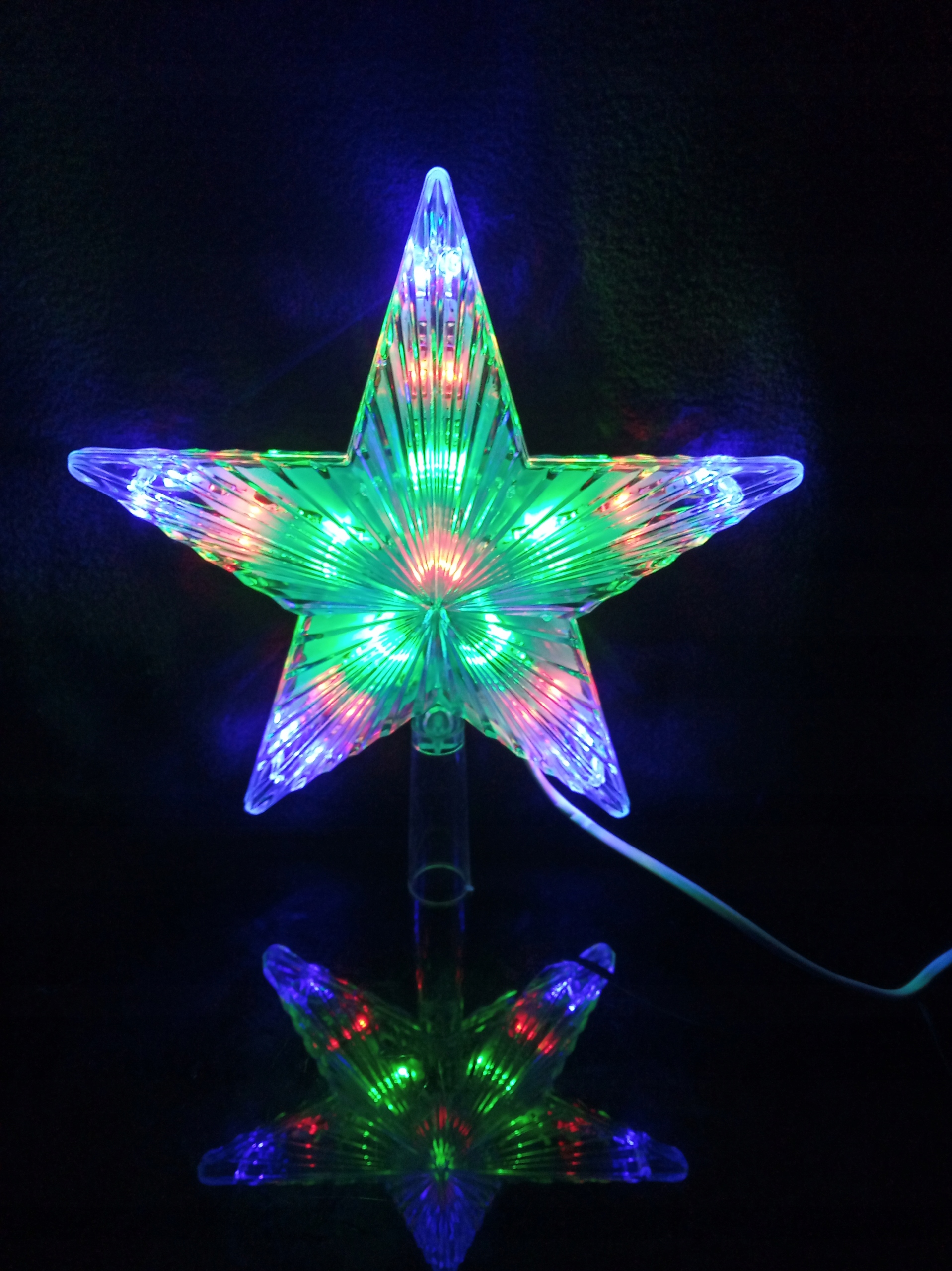 

Gwiazda Led Czubek Kolorowa Ozdoba Rgb Lampki