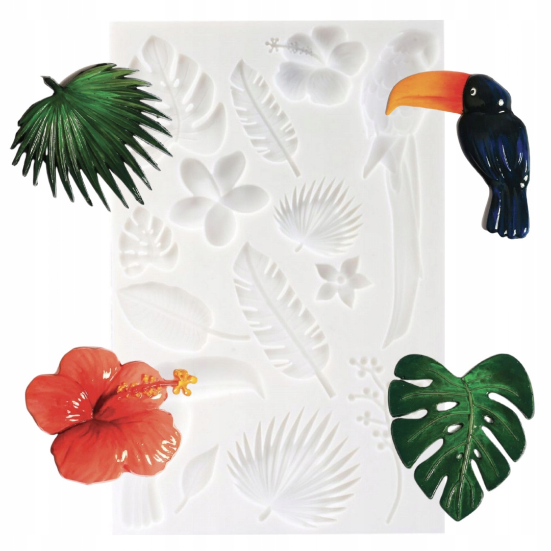 

Duża Forma Silikonowa Do Mas Plastycznych Tropiki