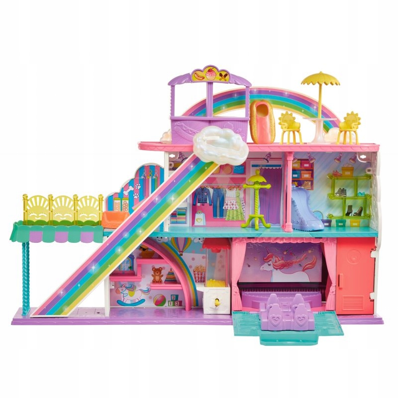 

Lalka Polly Pocket Zestaw Tęczowe Centrum Handlowe