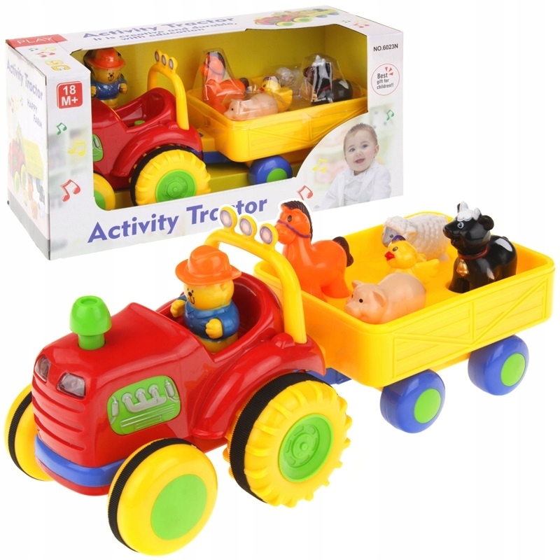 

Traktor Farmer z Dźwiękami Interaktywny Zwierzątka