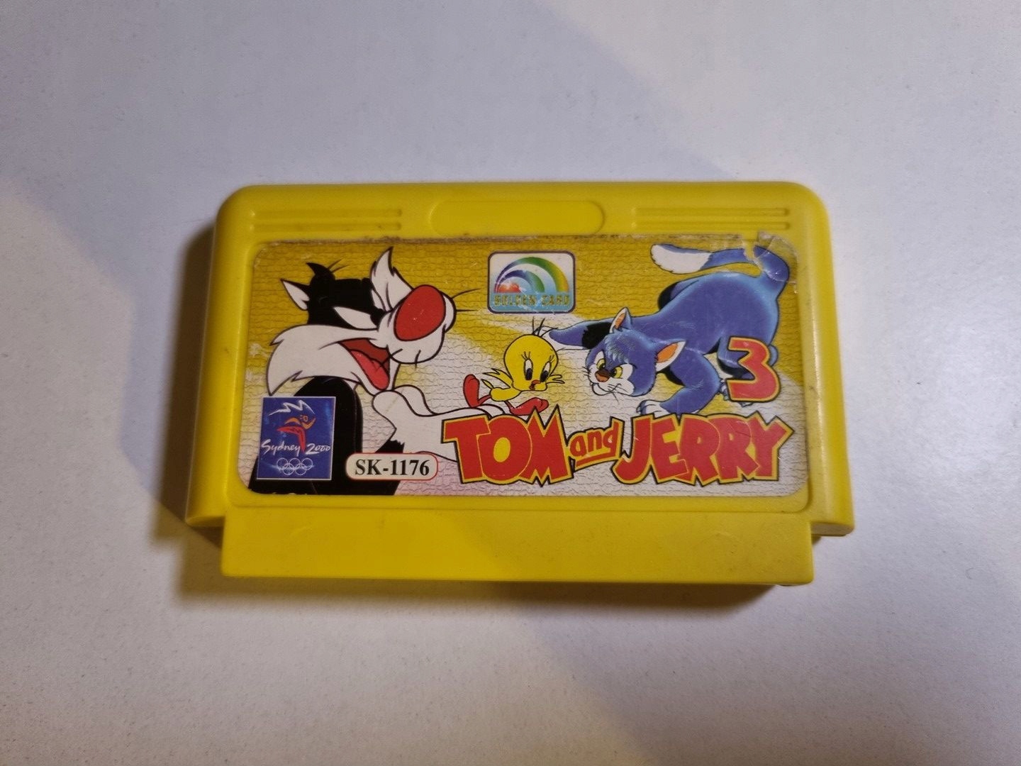 Tom and Jerry 3, SK-1176, Gra na konsolę PEGASUS, Kartridż. Ładny stan.