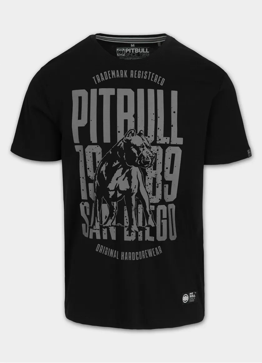 Męska Koszulka Pitbull Bawełniany T-shirt San Diego Dog