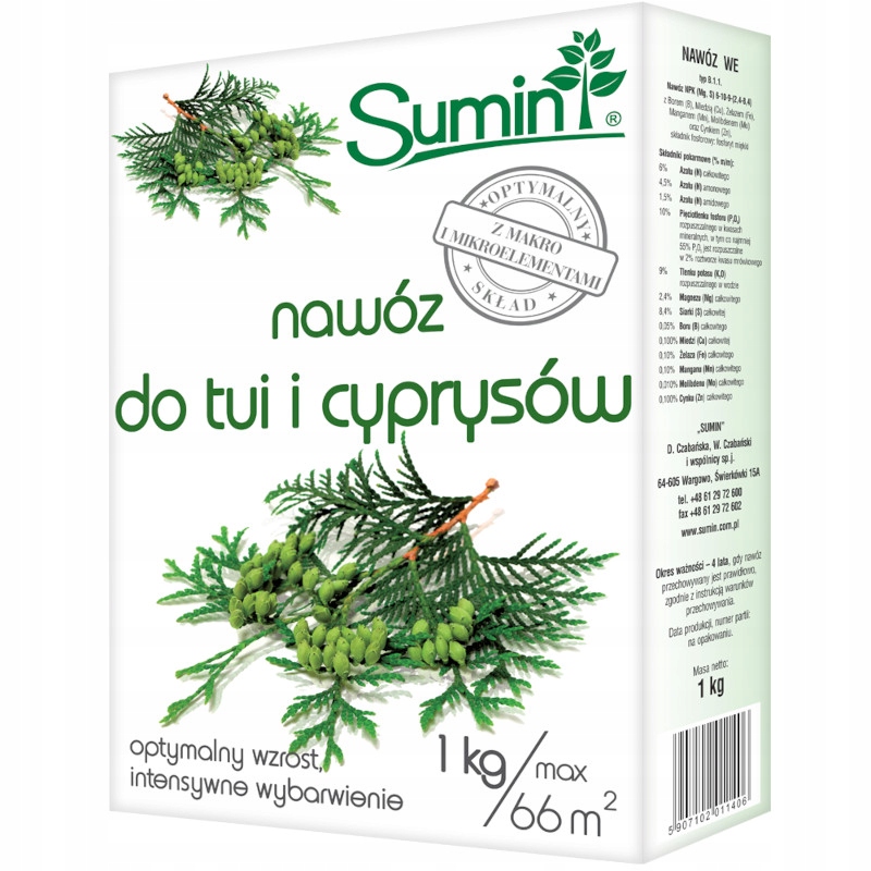 

Sumin Nawóz do Tui i Cyprysów 1kg