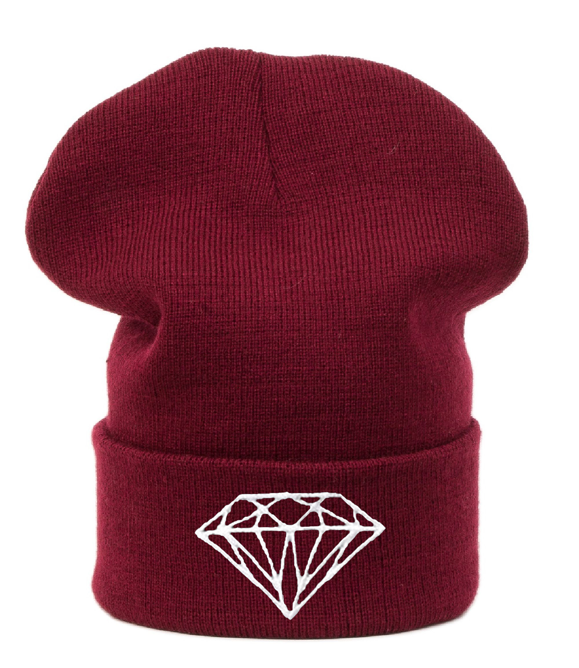 

Zimowa Czapka Beanie Ciepła Diament Haft