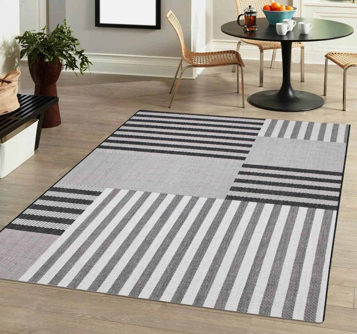 DYWAN ZEWNĘTRZNY TARASOWY OGRODOWY NA TARAS BALKON SZNURKOWY MATA 200X290 Rodzaj płaskotkany