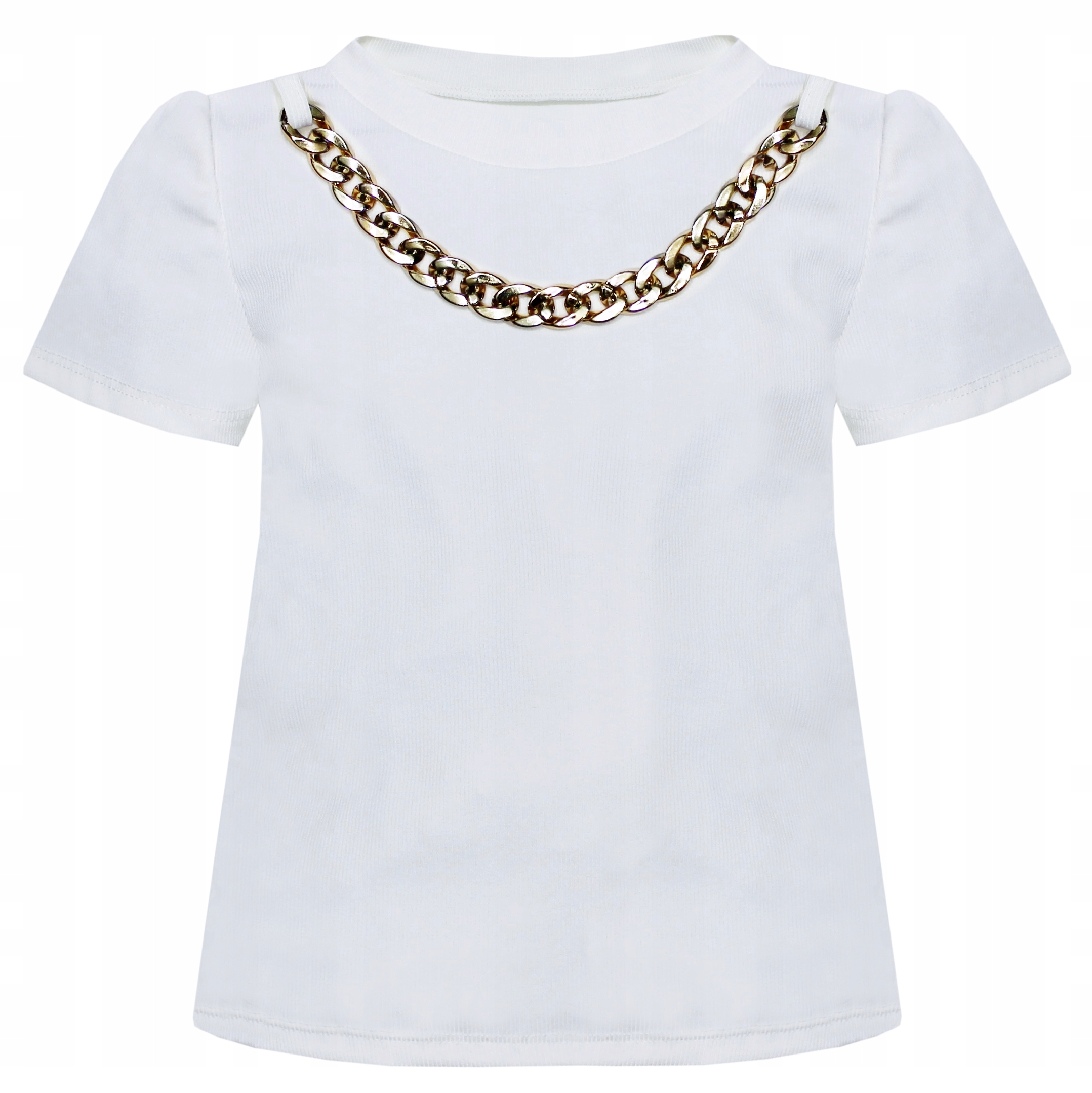 ELEGANCKI Zestaw na LATO Szorty i Bluzka Łańcuszek i Miś r 134/140 1071 Marka bez marki