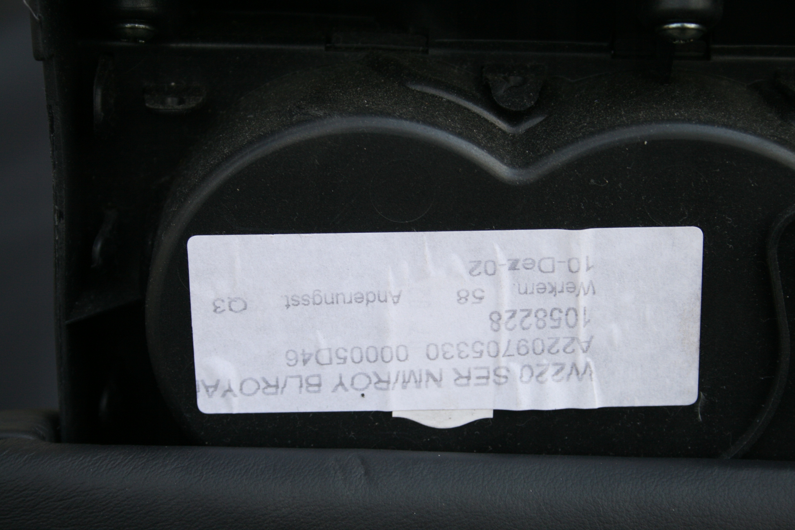 MERCEDES W220 РЕСТАЙЛИНГ дивана зад