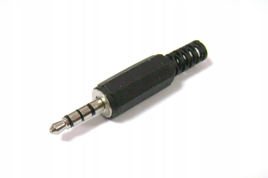 Wtyk Jack 3,5mm 4 - polowy na przewód