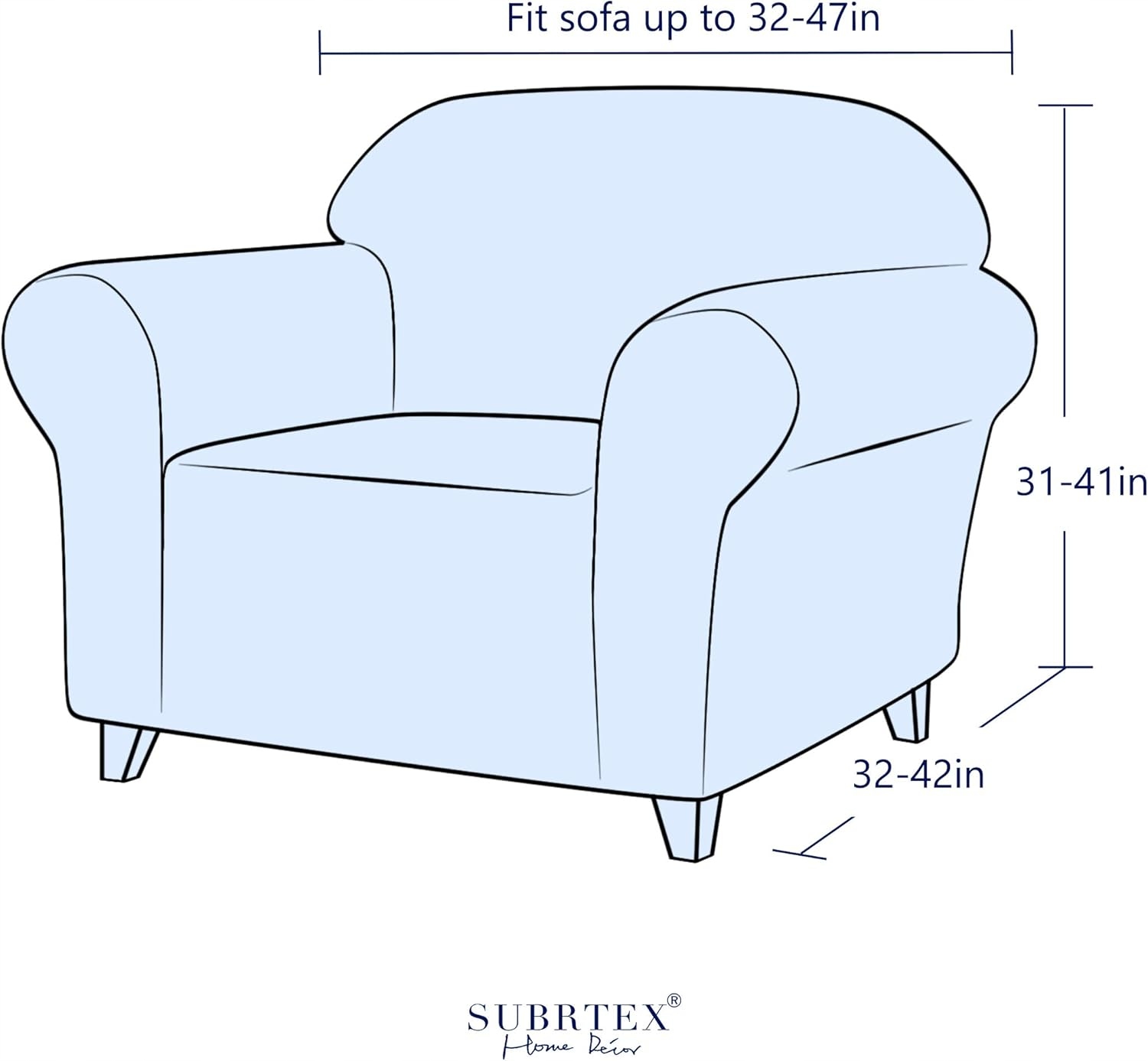 Pokrowiec na fotel Subrtex, elastyczny, antypoślizgowy Kod producenta 667531
