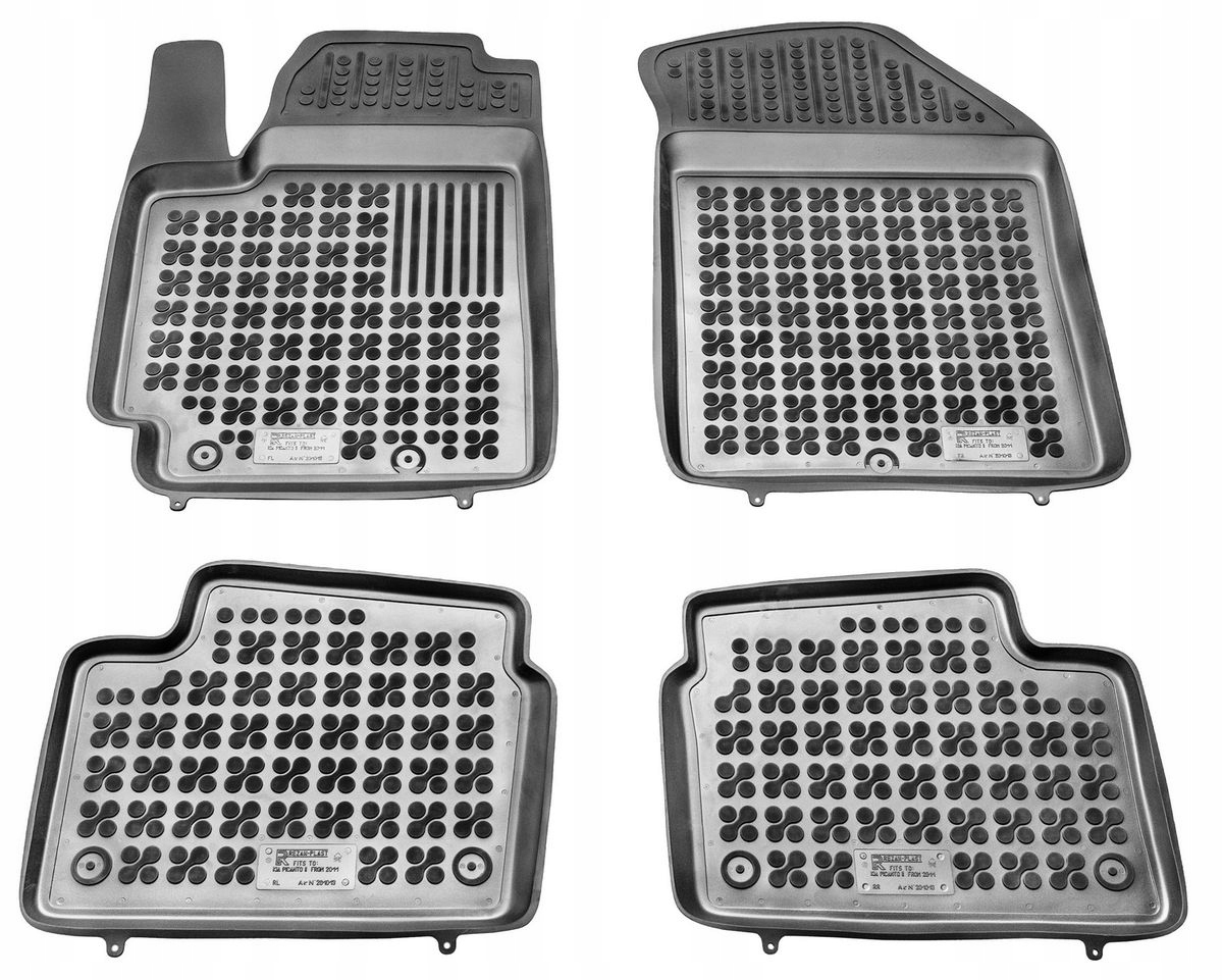 Gumové autokoberce Kia Picanto III, 2017- ,