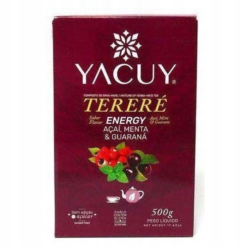 Levně Yacuy Green Yerba Mate Acai Menta Guarana 500 g