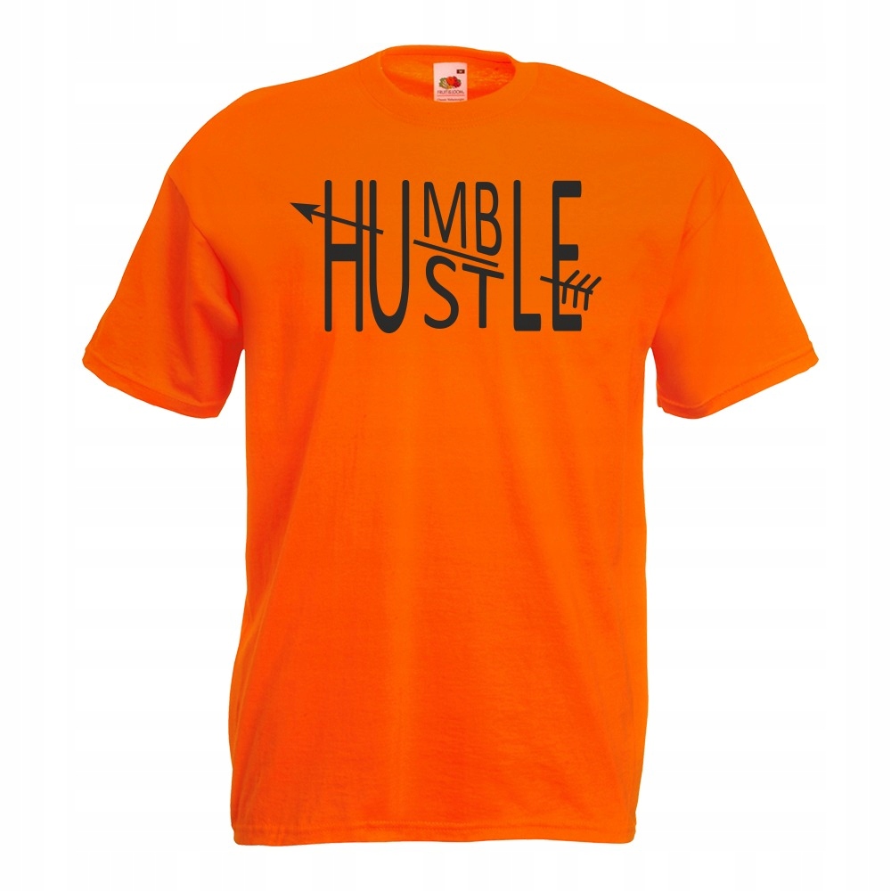

Koszulka humble hustle młodzieżowa XL pomarańczowa