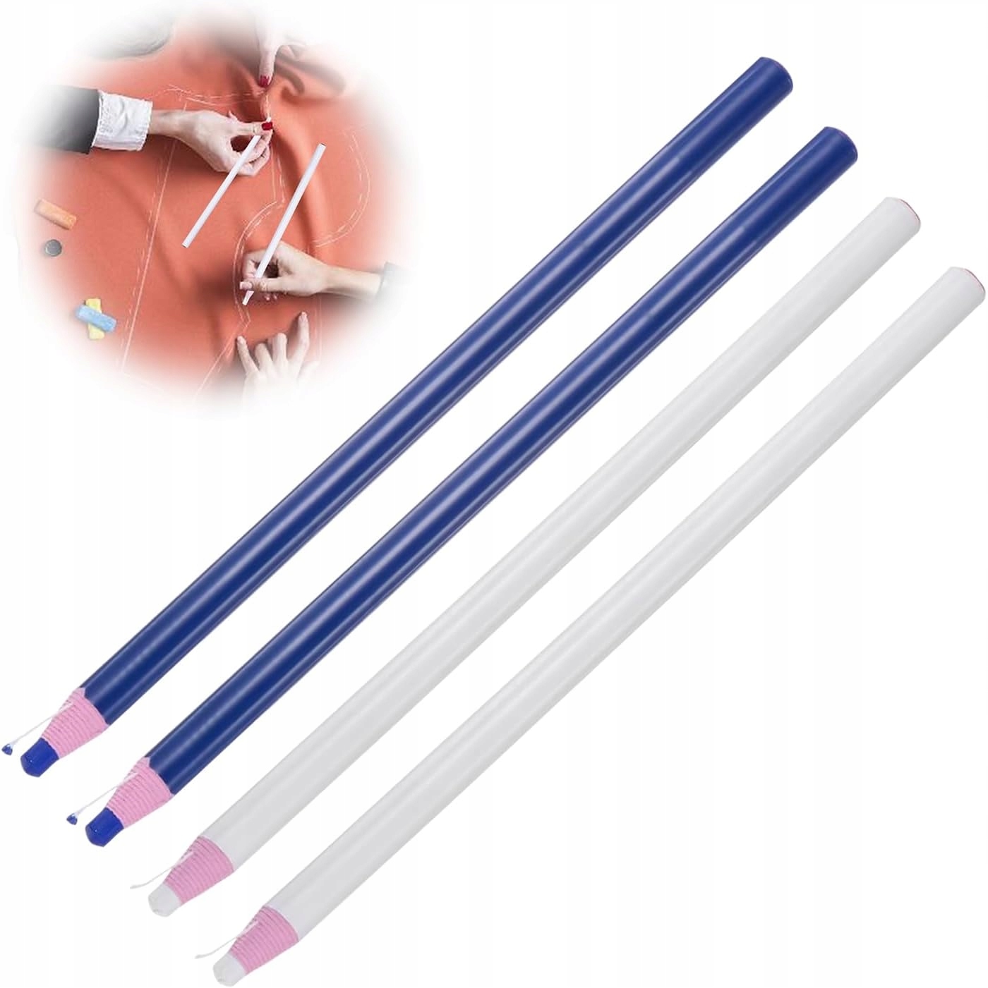 4X Popisovač Pastelka Krejčovský Značkovač 2 Barvy Diy Šití Látek Řemesla