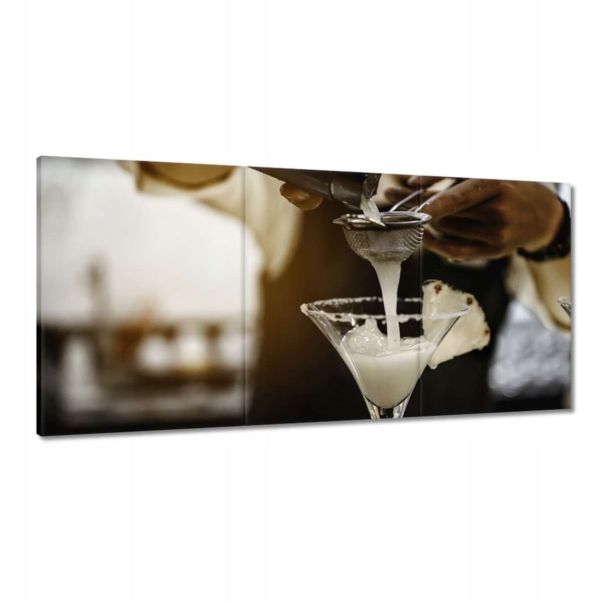 Obrazy 180x90 Barman otvára fľašu