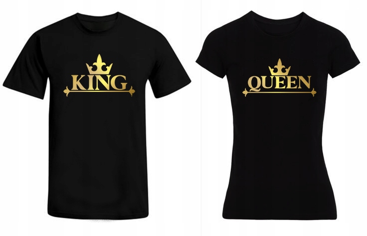 

Zestaw Koszulek Dla Par King & Queen Prezent