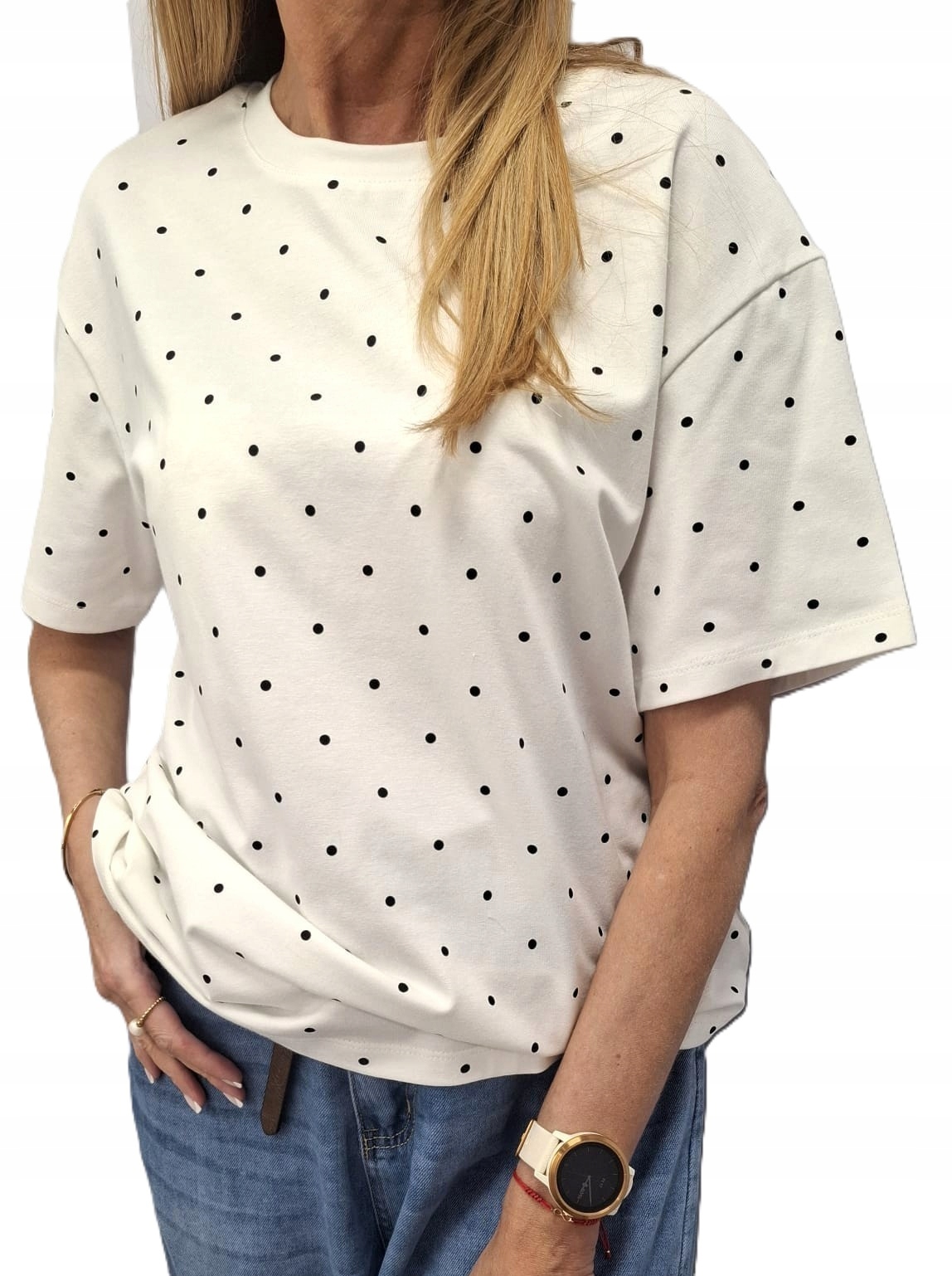 Lemonada Tričko Halenka s puntíky Bílá Černá Uni New