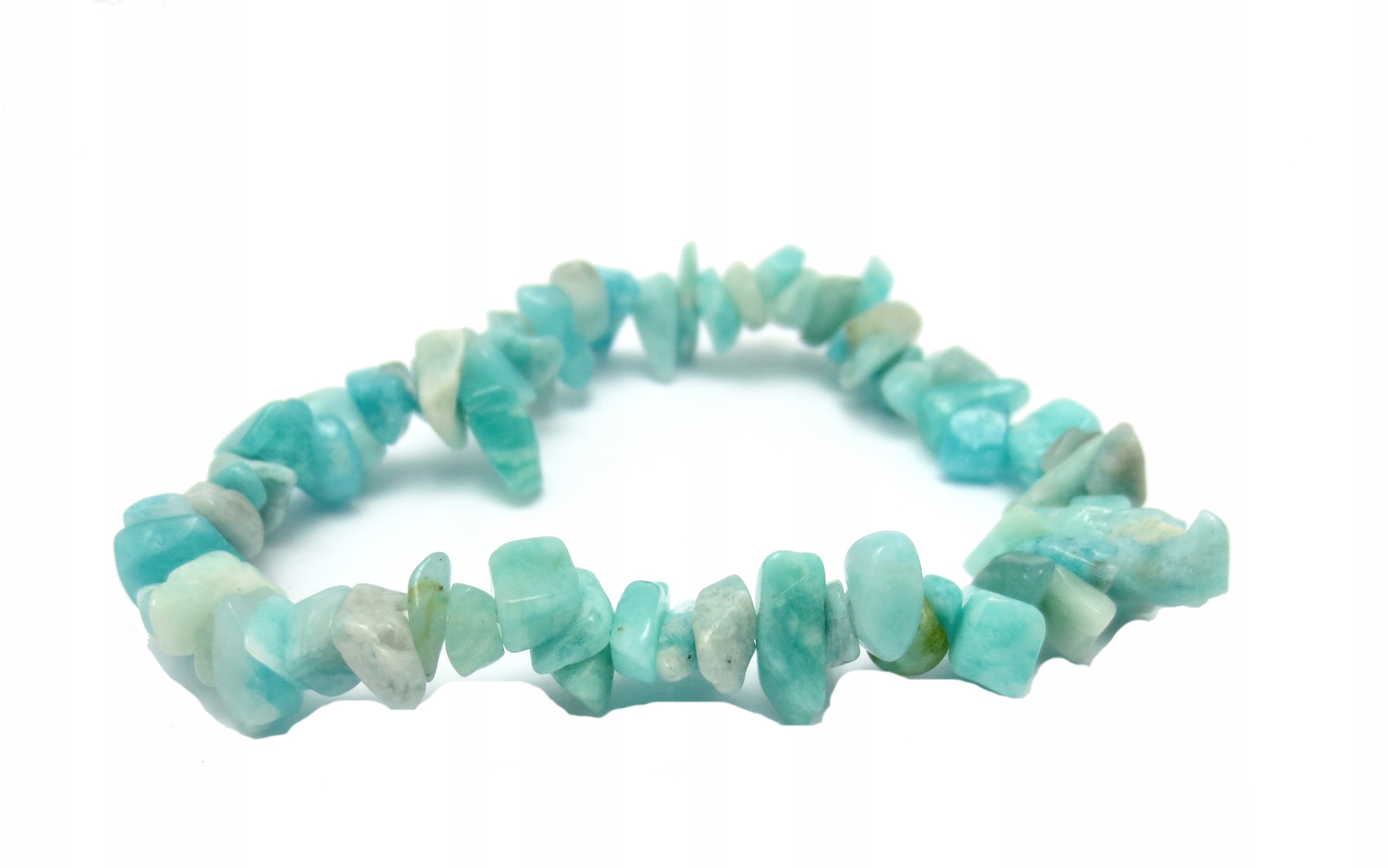 

Amazonit Naturalny Bransoletka na gumce 1 sztuka