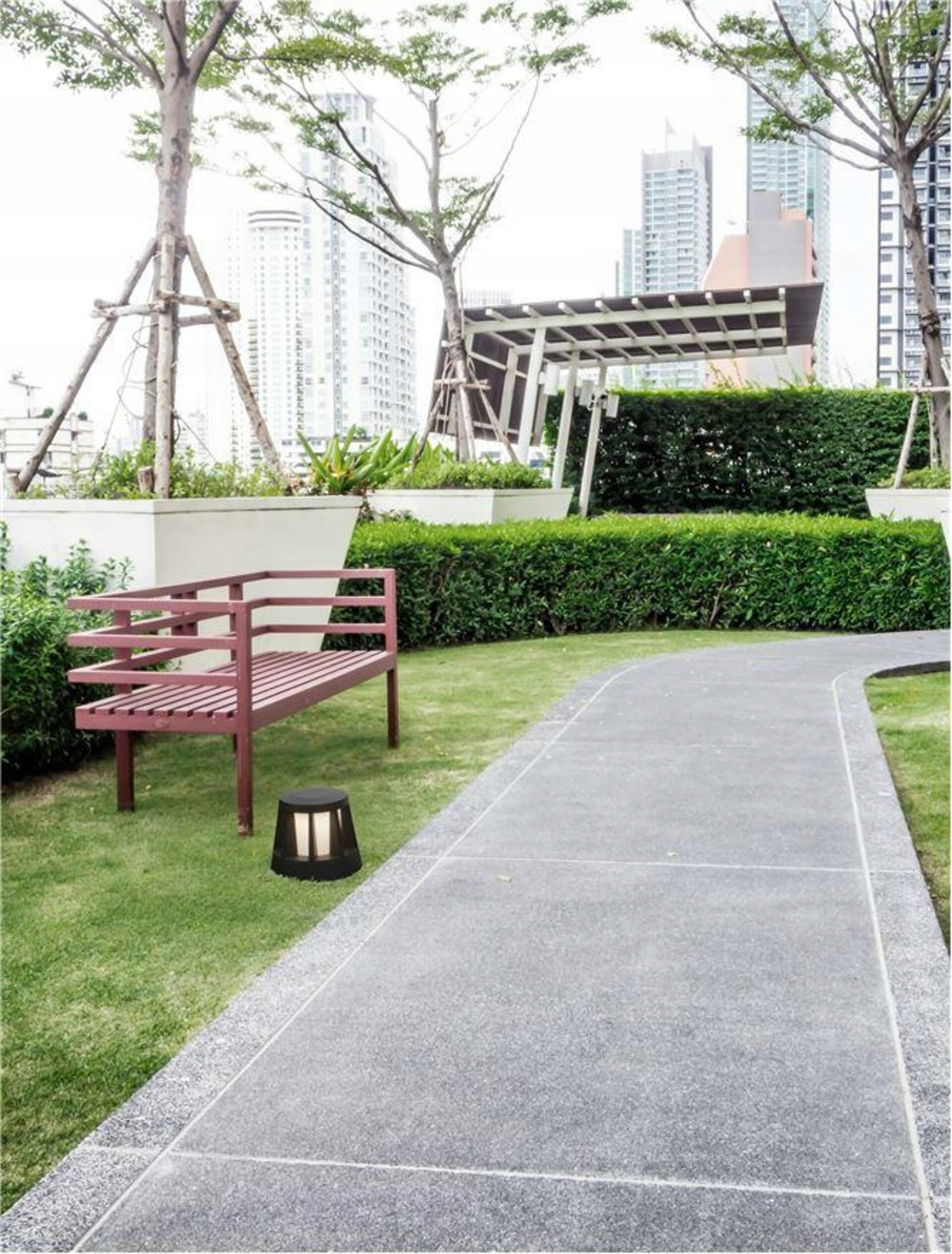 Nova Luce vonkajšie stĺpové svietidlo Stark antracitový hliník a matný akry