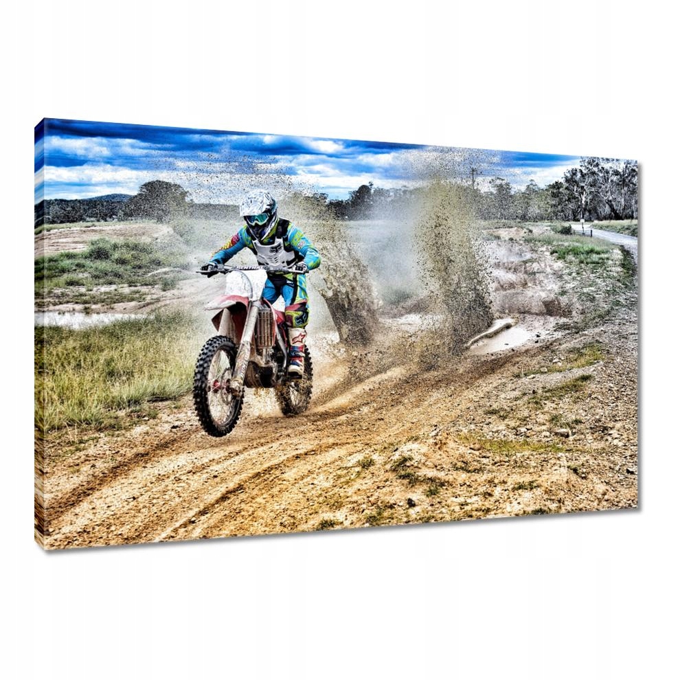 

Obrazy 90x60 Motocrossem po wertepach