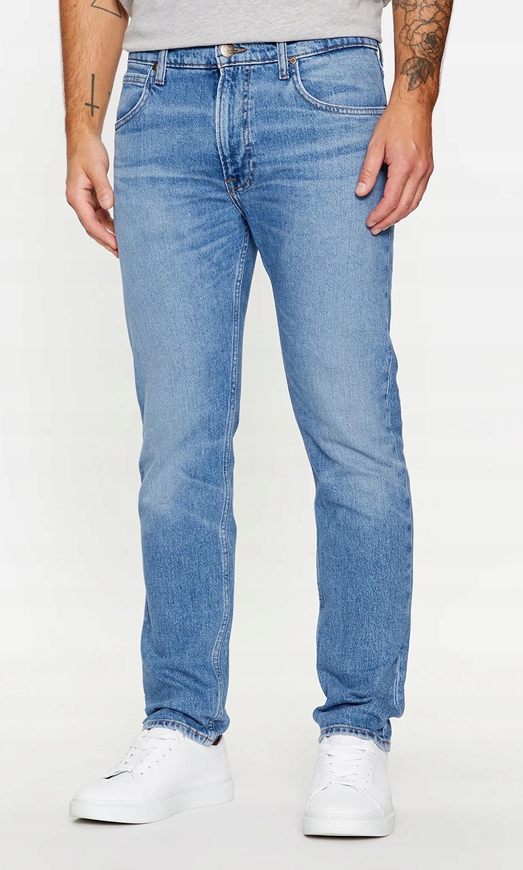 Lee RIDER SLIM Downtown DOPASOWANE SPODNIE JEANSOWE BLUE DżINS W31 L30 Kod producenta 112342258