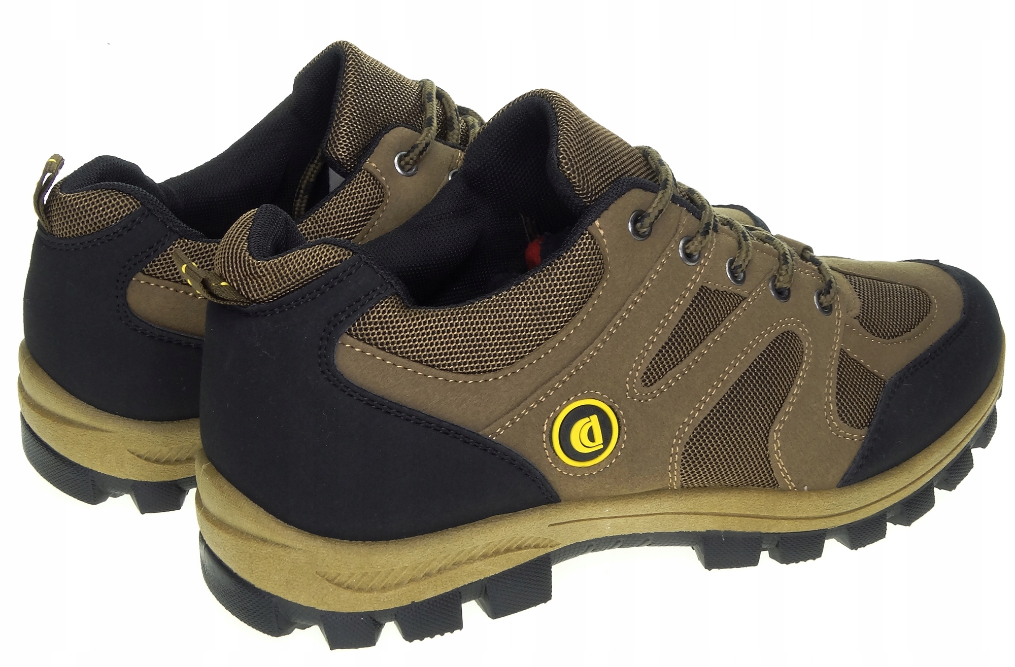 BUTY MĘSKIE OUTDOOR SPORTOWE TREKKINGI Do Pracy Kolor brązowy