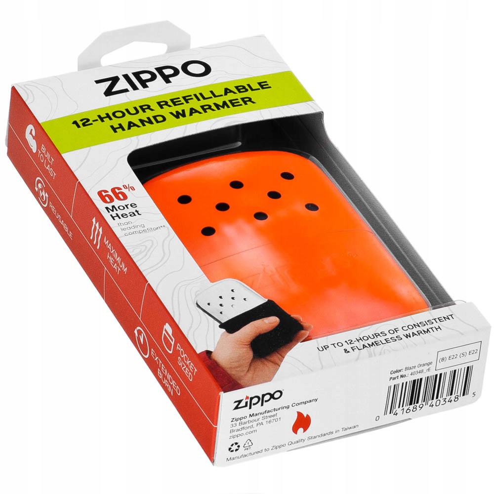 WROCŁAW Ogrzewacz do rąk zippo 12h pomarańczowy benzyna Marka Zippo