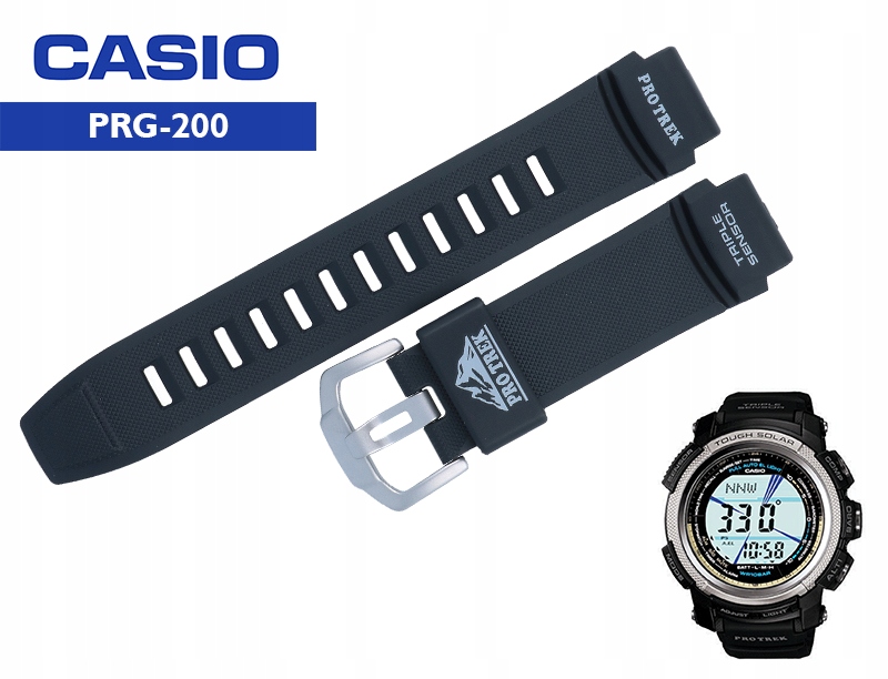 PASEK do CASIO PRG-200 PRW-2000 czarny oryginał