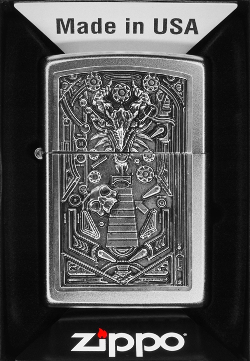 Zapalovač Zippo Pinball Machine 2007882 Větruodolný benzínový