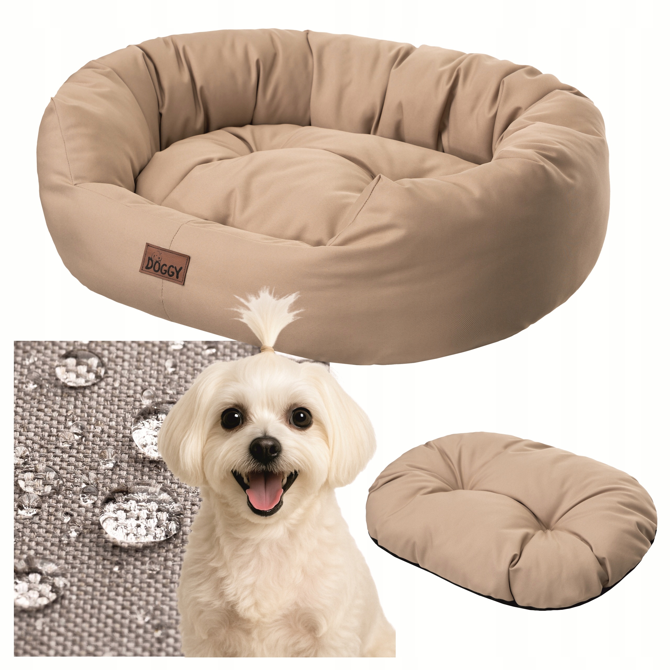 Legowisko dla Psa Wodoodporna kanapa Posłanie dla psa małe L 74x59 cm