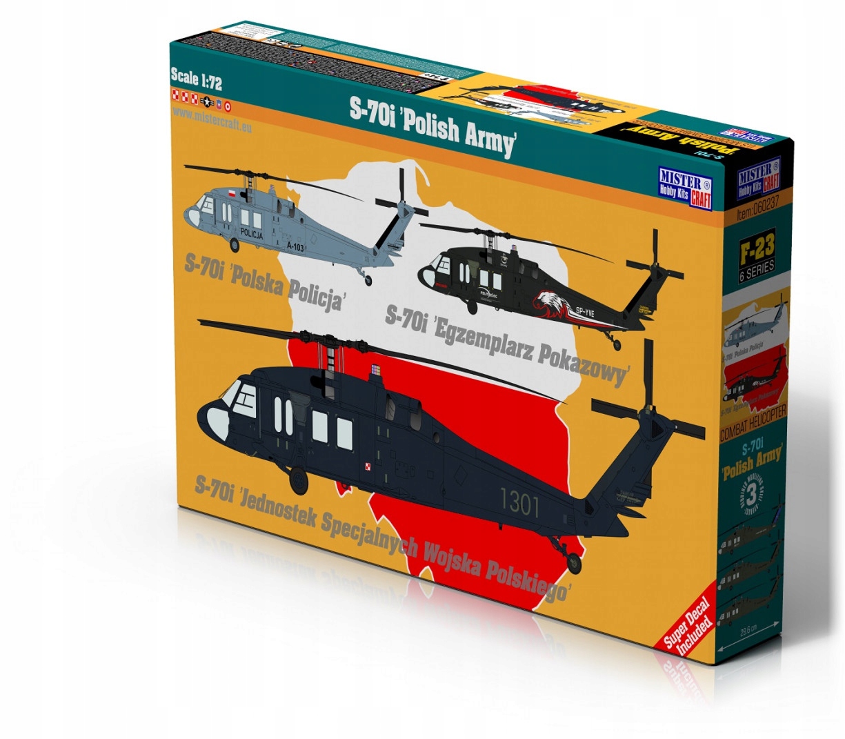 Vrtulník F23 S-70i Polish Army, 1:72