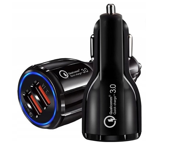 SZYBKA 3.1A SAMOCHODOWA ŁADOWARKA QUALCOMM QC 3.0 Prąd wyjściowy 3100 mA