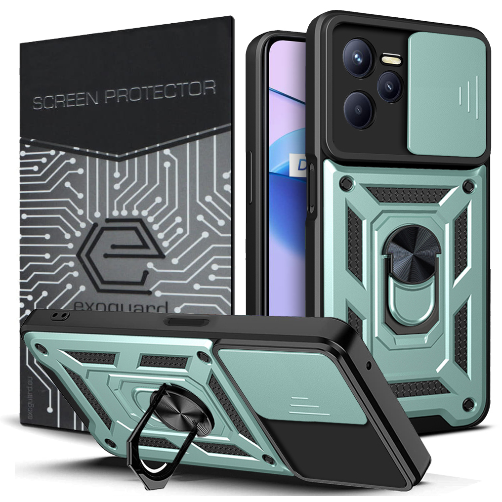 

Case Etui Pancerne Obudowa+szkło do Realme C35