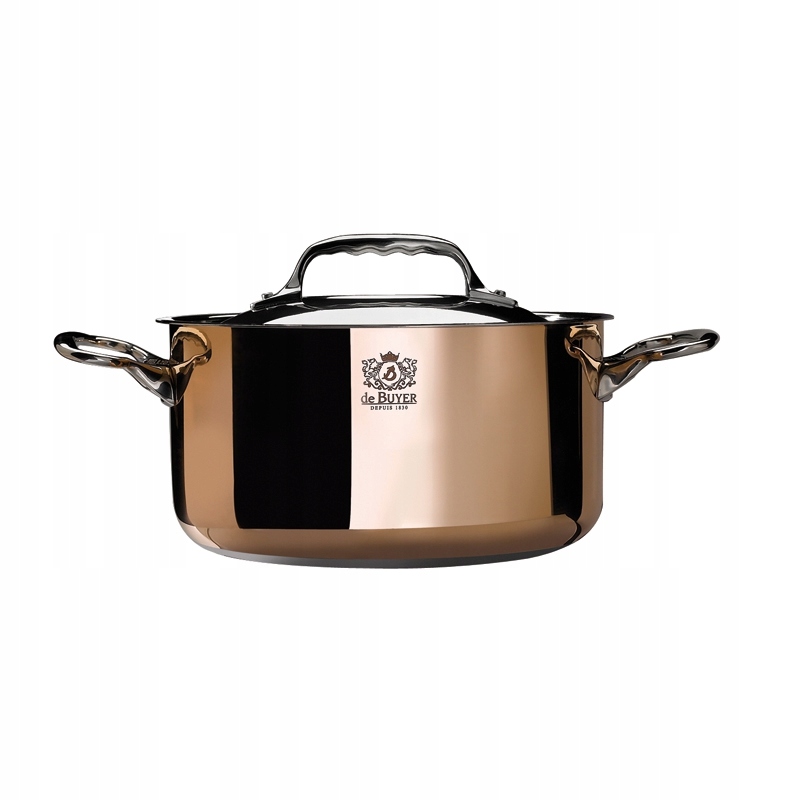 De Buyer Prima Matera hrnec měď/ocel nerez 28 cm indukce