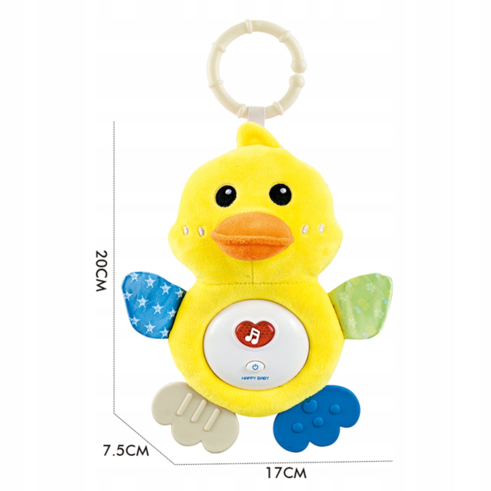 PLUSZOWA KACZUSZKA USYPIANKA MASKOTKA SZUMIĄCA SENSORYCZNA GRYZAK KACZKA Kod producenta MASKOTKA PLUSZAK KACZKA PODUSZKA PREZENT DLA