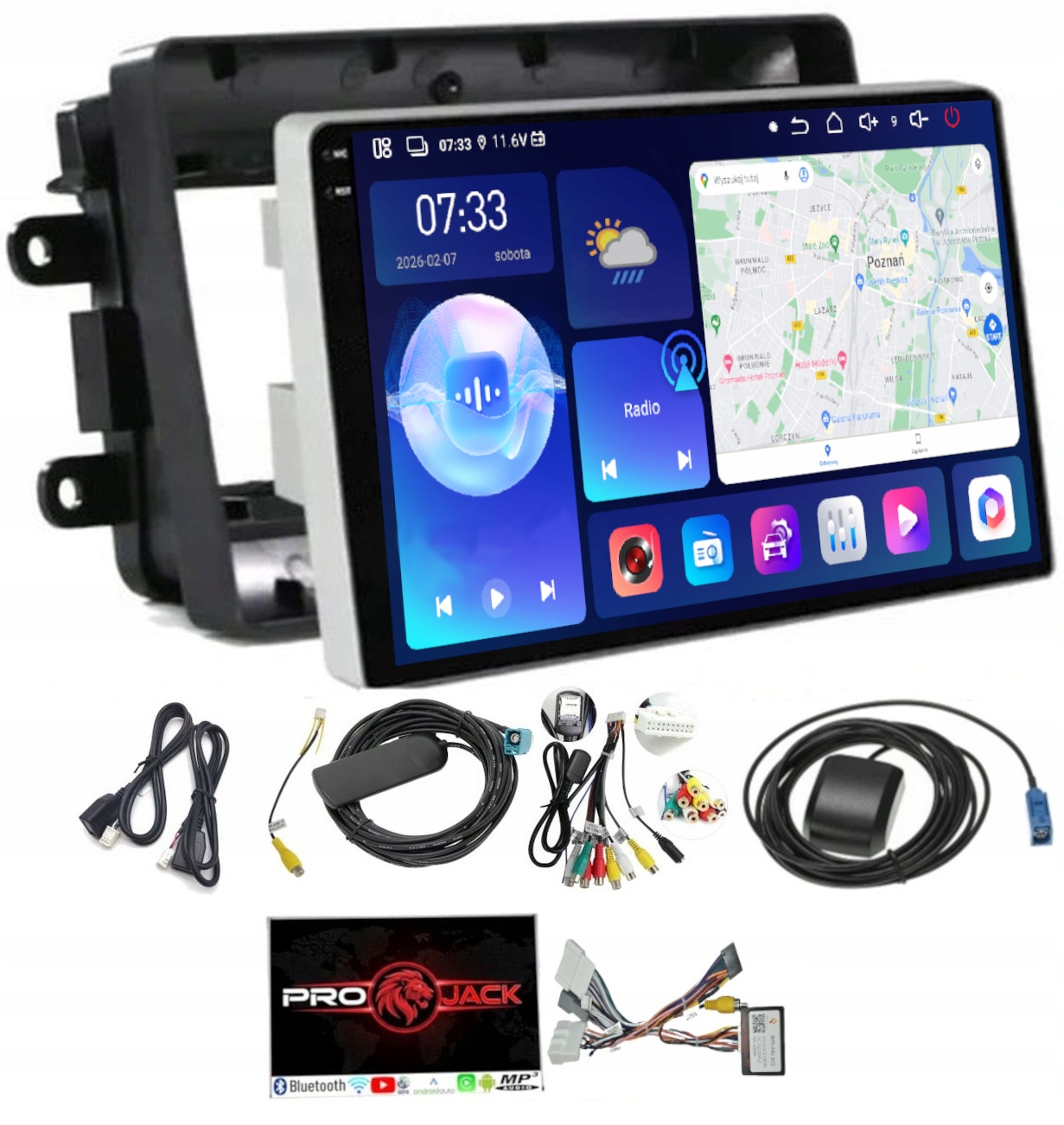Navigační Rádio Carplay Gps Android Dacia Duster 2012-2018 6 Gb 128 Gb Sim
