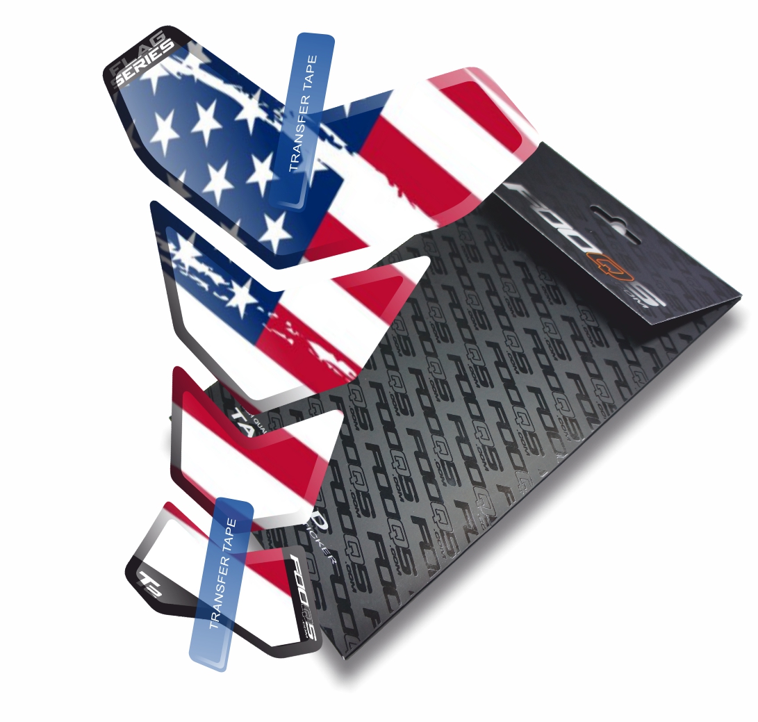 Tankpad od firmy Fooqs, univerzální nálepka na nádrž, vlajka 004