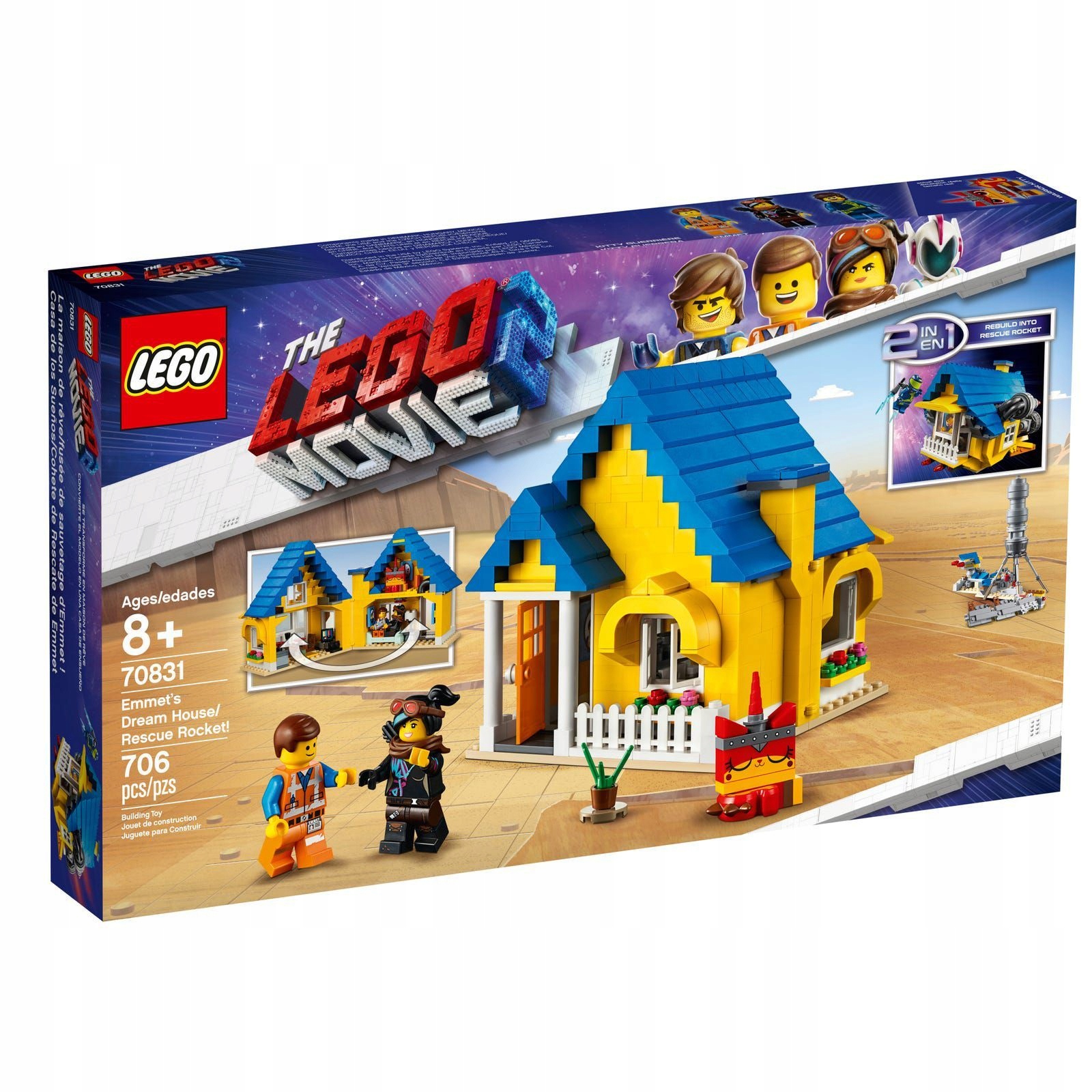 Lego Film 70831 Dům Emmeta/Záchranná raketa Nové