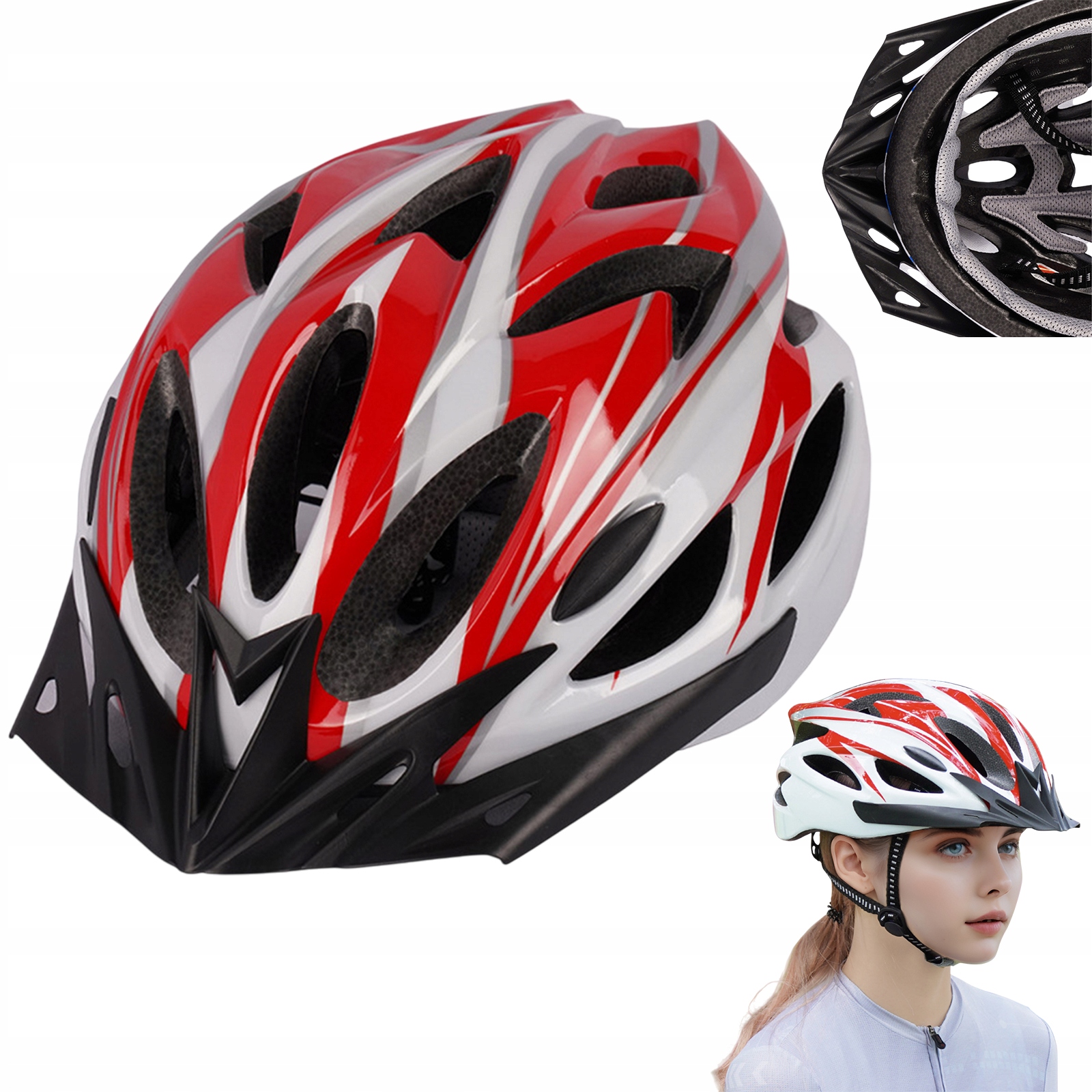 Cyklistická Přilba Pro Dospělé, Lehká, Nastavitelná, Vícebarevná, Vhodná Do Mtb A Města