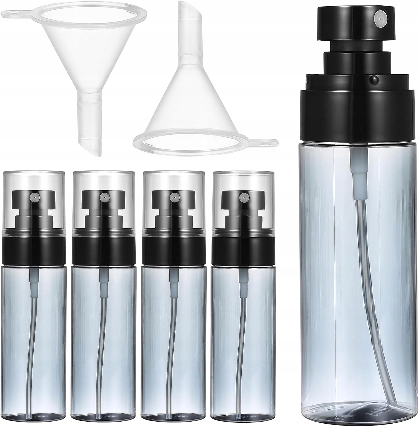 BUTELKI Z ROZPYLACZEM PODRÓŻNE DO NAPEŁNIANIA 60 ML 5 SZTUK