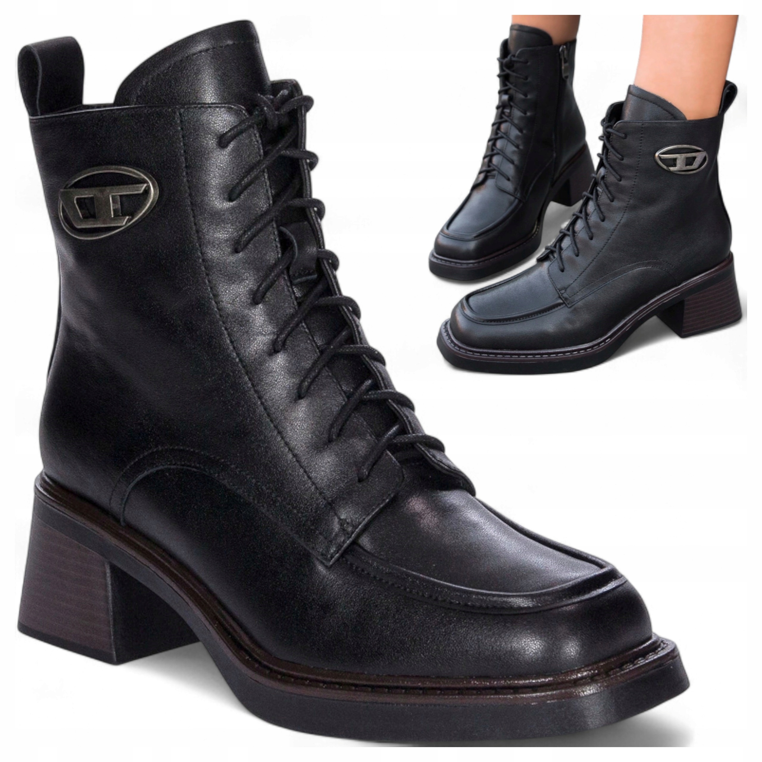 37 Maciejka Dámské zimní zateplené boty z přírodní kůže Kotníkové Boty na kotníku