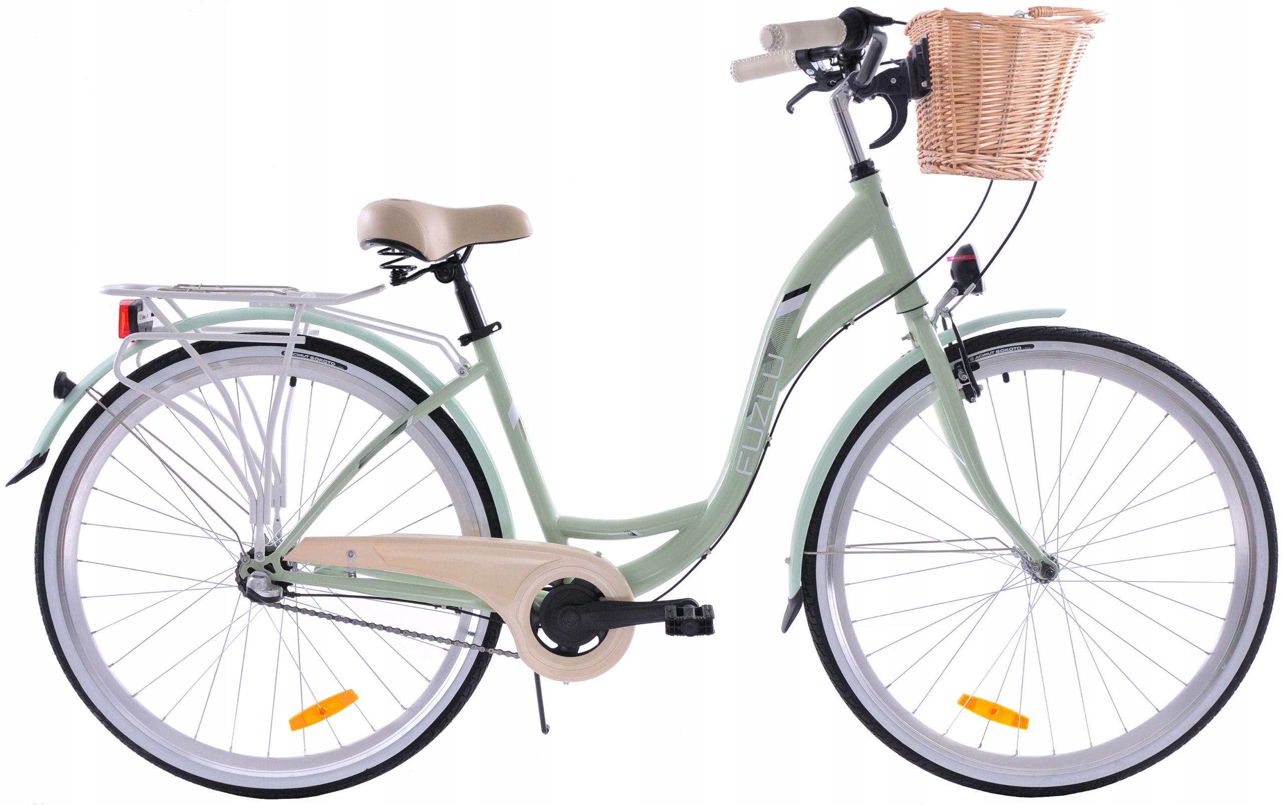 Rower Miejski 28 Damski Damka Fuzlu Nevada 3S Kosz