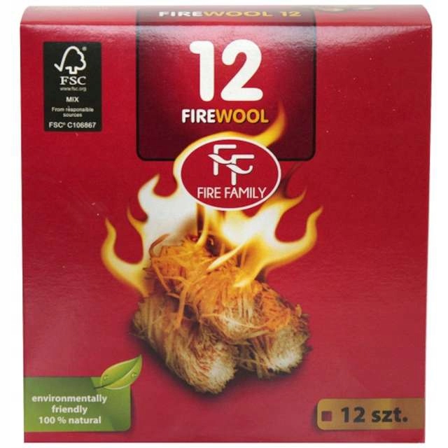 

Podpałka Ekologiczna wełna Kominek piec Grill x12