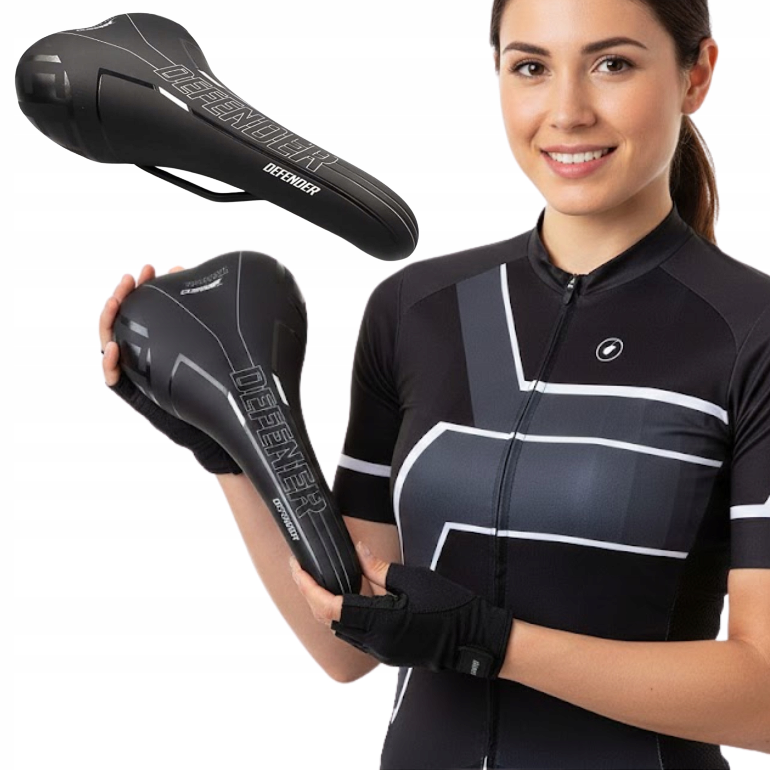 Siodełko rowerowe Defender Mtb Męskie Bassano Komfort siodło Mtb