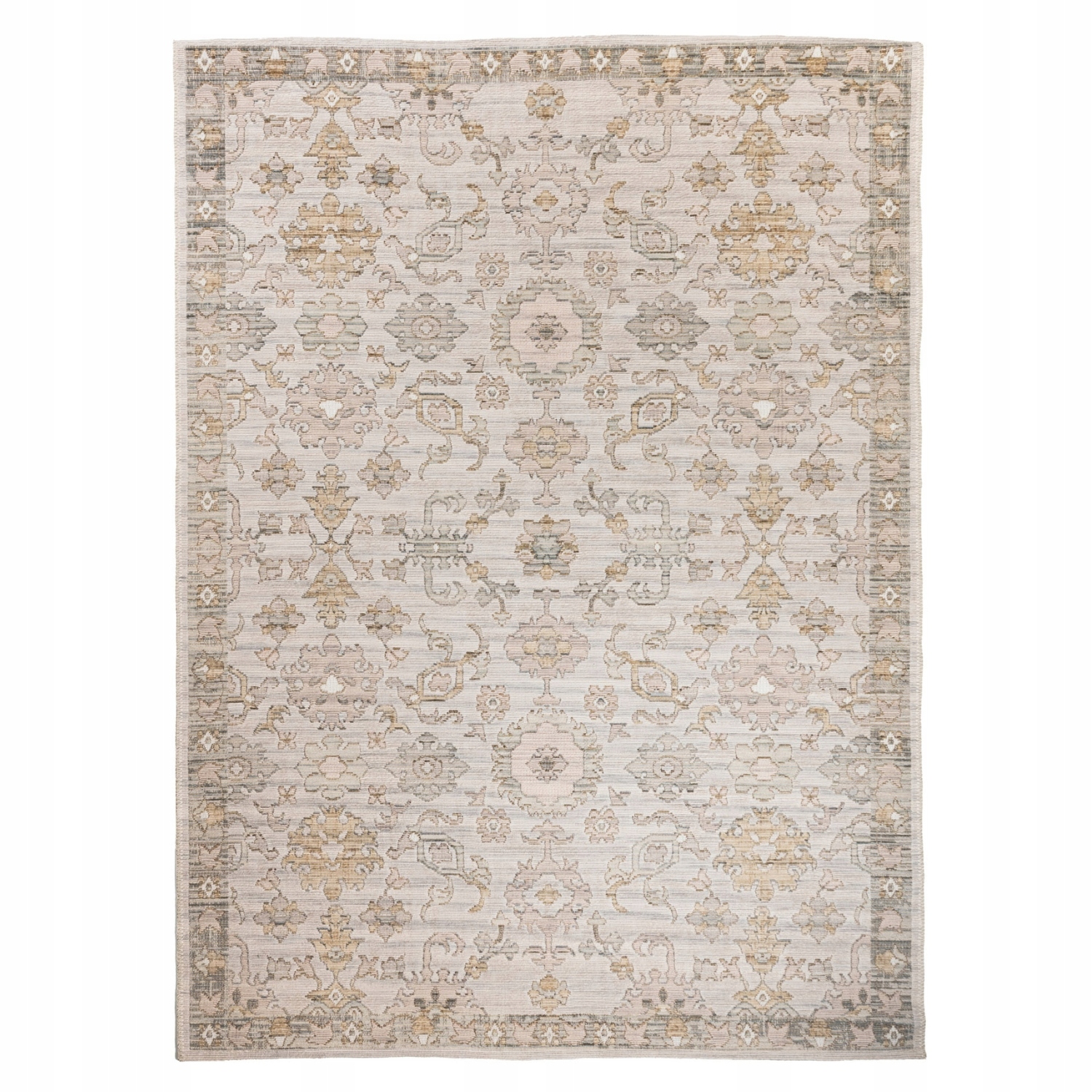 Koberec Koberec Běhoun Vlněný do ložnice Teplý 60x100 cm Přírodní Vintage Klasika