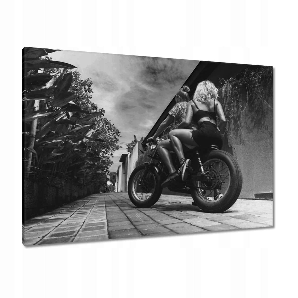 Obrazy 100x70 Zamilovaný pár na motorce