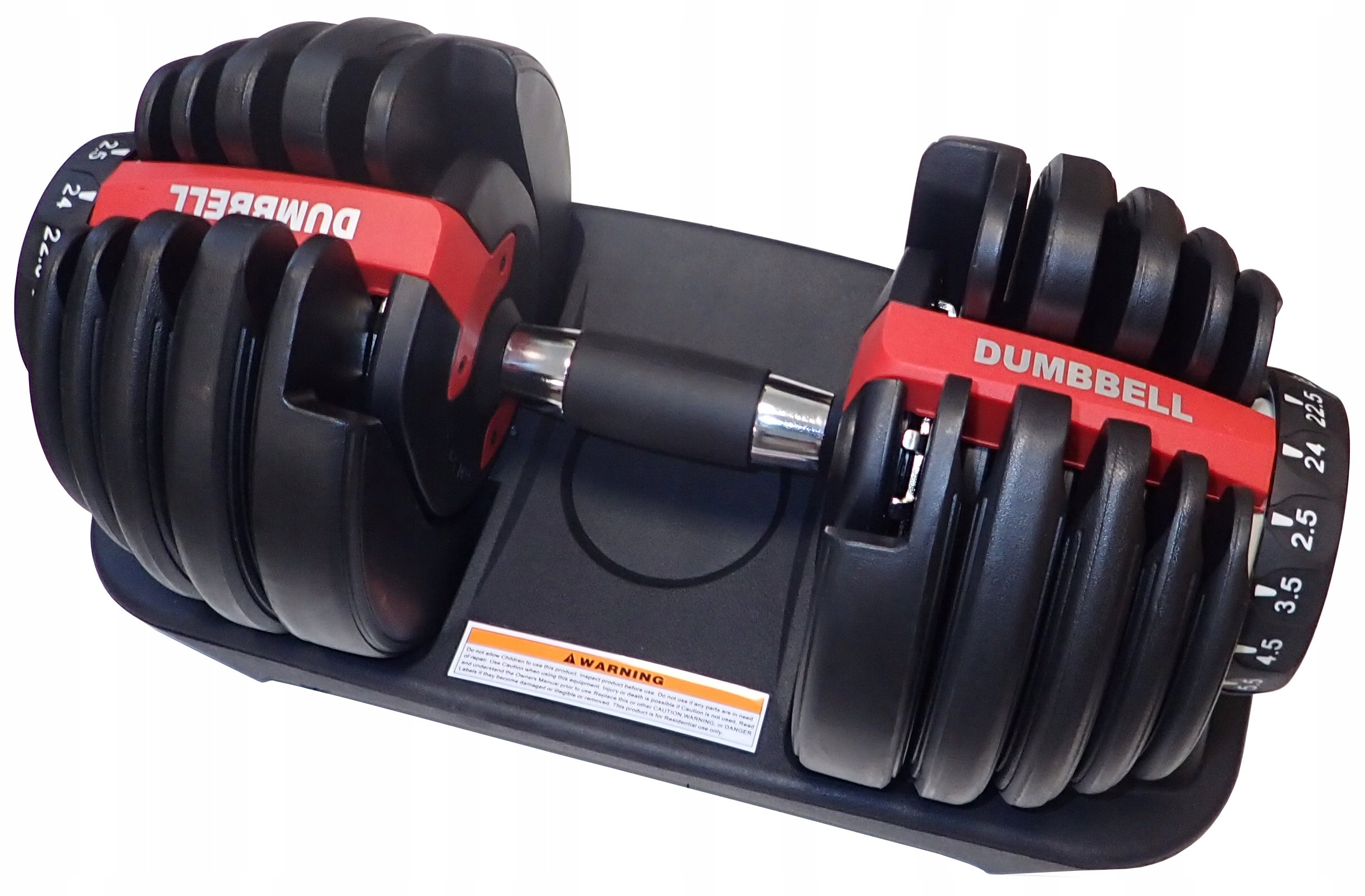 Nastavitelná jednoruční činka 15v1 hmotnost 24 kg