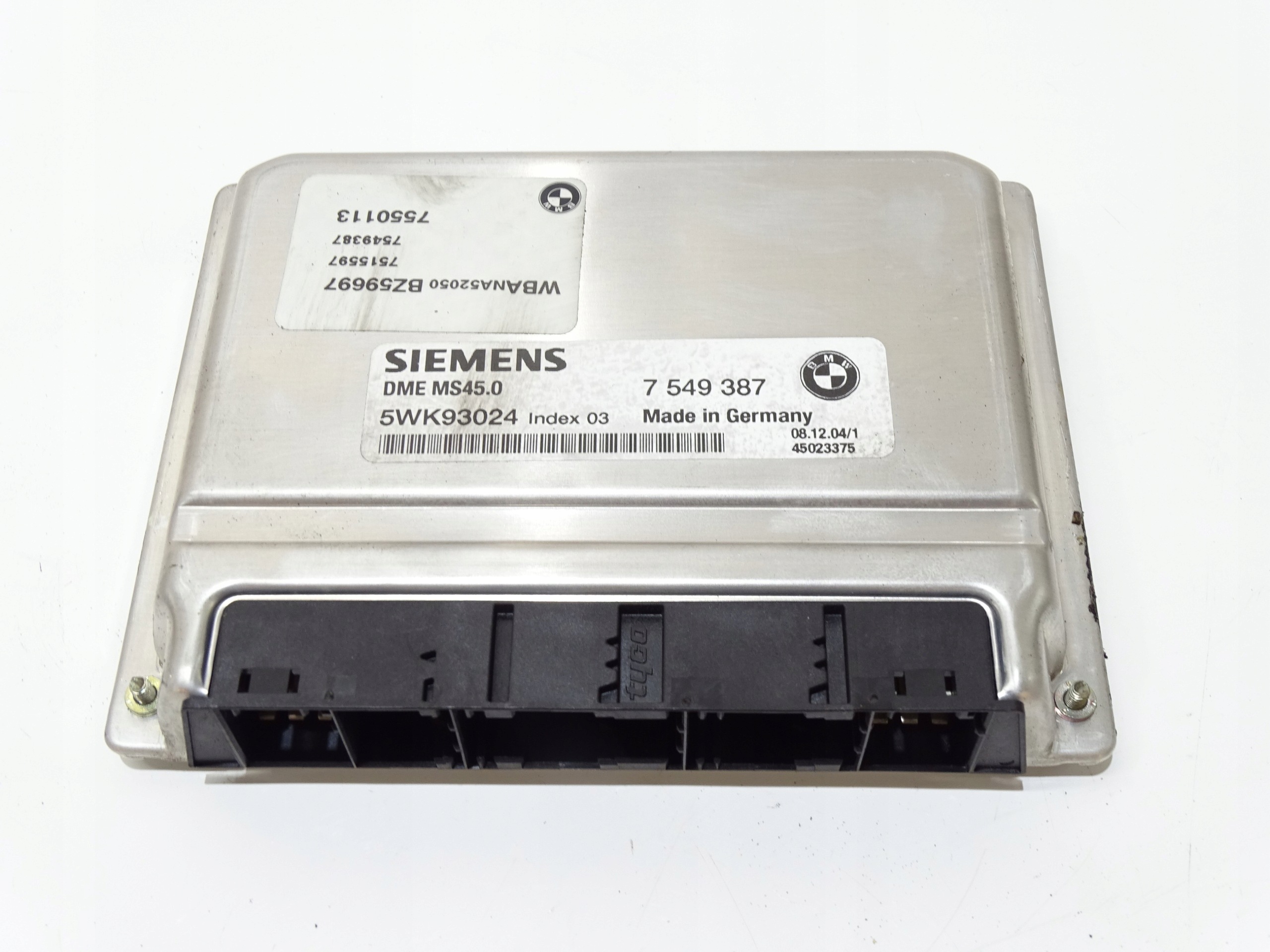 control unit computer of the engine BMW E60 M54 MANUAL 7549387