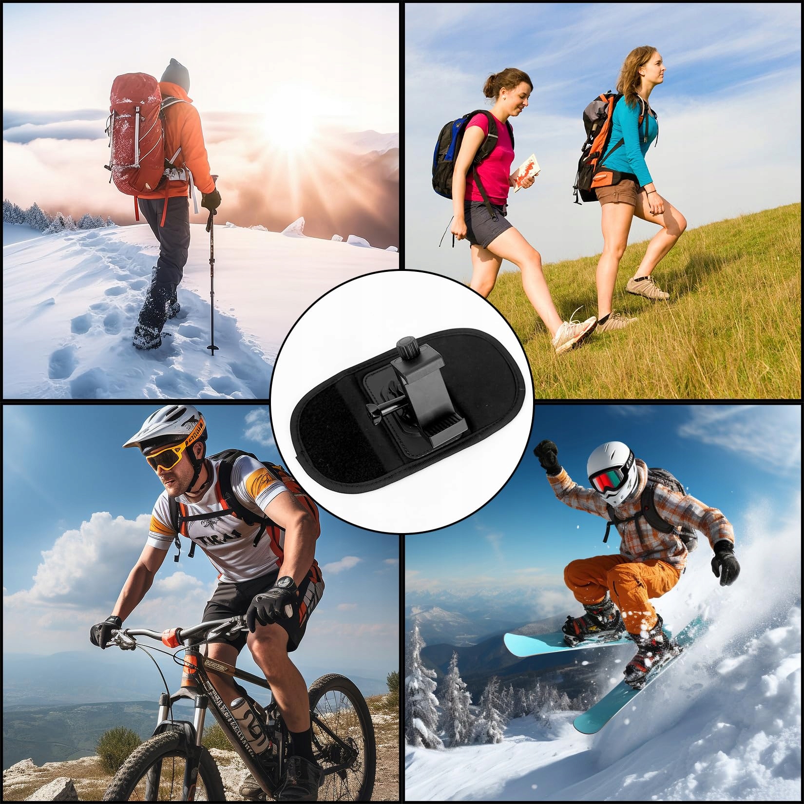 GOPRO Plecakowy Uchwyt Na Ramię Do Kamer Hero DJI Insta360 Smartfon — miniatura 7