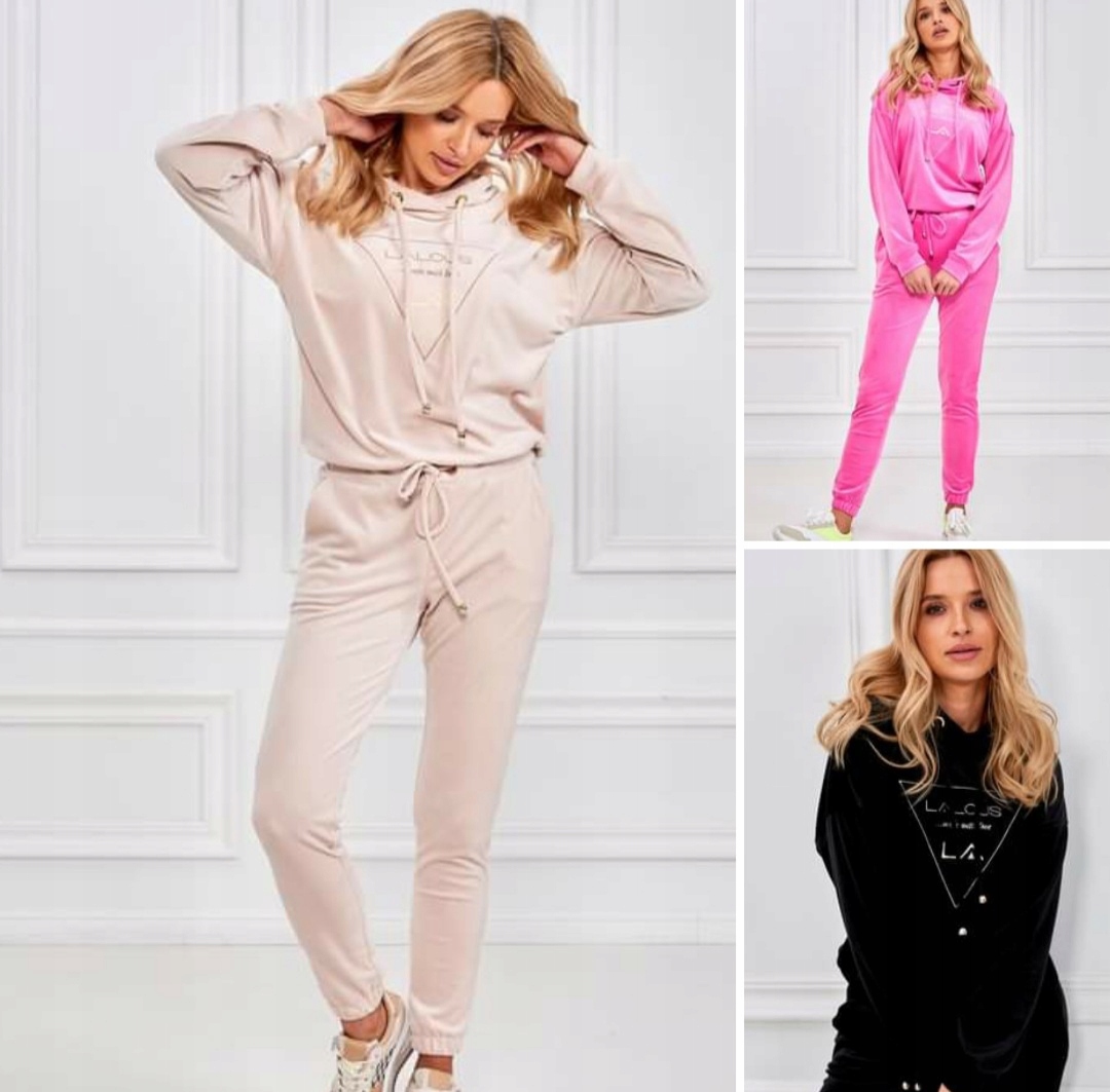 Béžové kalhoty Cappuccino Velur 0367 Lalous vel. S