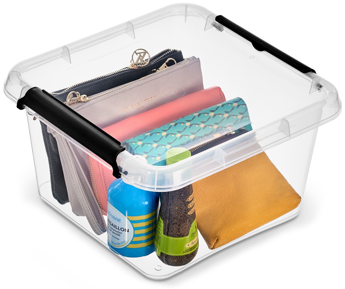 PUDŁO POJEMNIK PLASTIKOWY Z POKRYWKĄ MOXOM SIMPLESTORE 9 L PRZEZROCZYSTY Kod producenta 1382